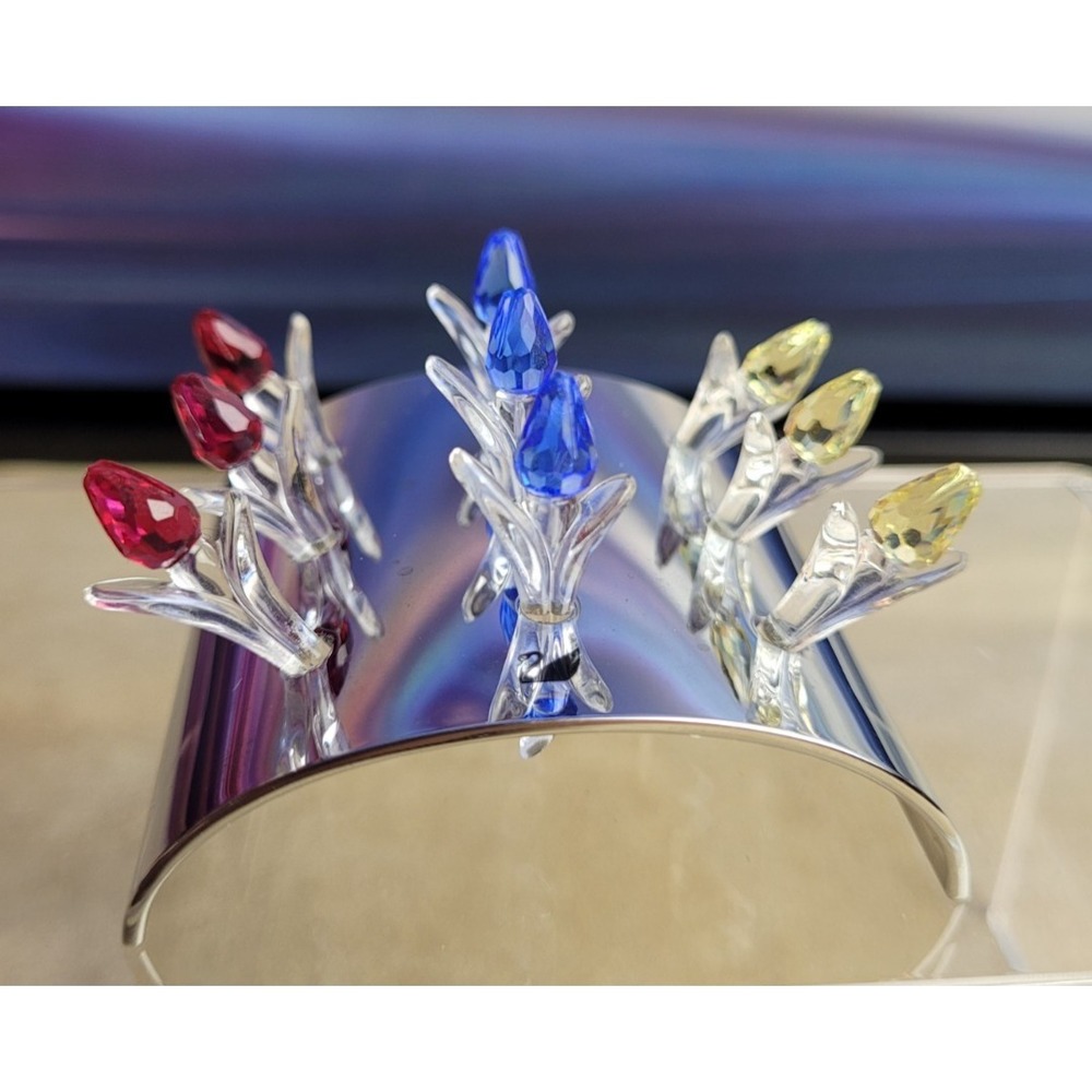 SWAROVSKI - Miniature Tulips - Crystal SCS Renewal with stand - Retired! - Picture 2 of 6